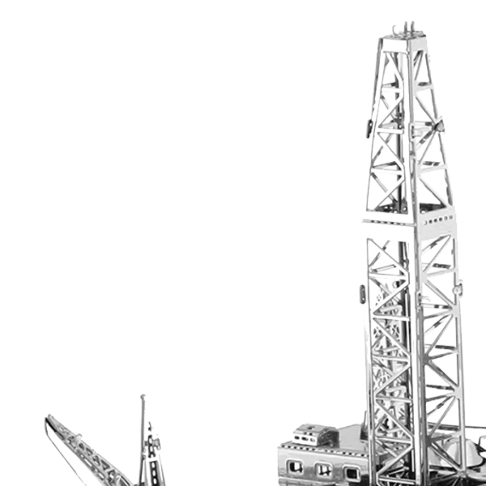 3D металлическая головоломка, американский локомотив, модель бурения нефтяных скважин, наборы, сделай сам, лазерная резка, пазлы, модель, развивающие игрушки для детей