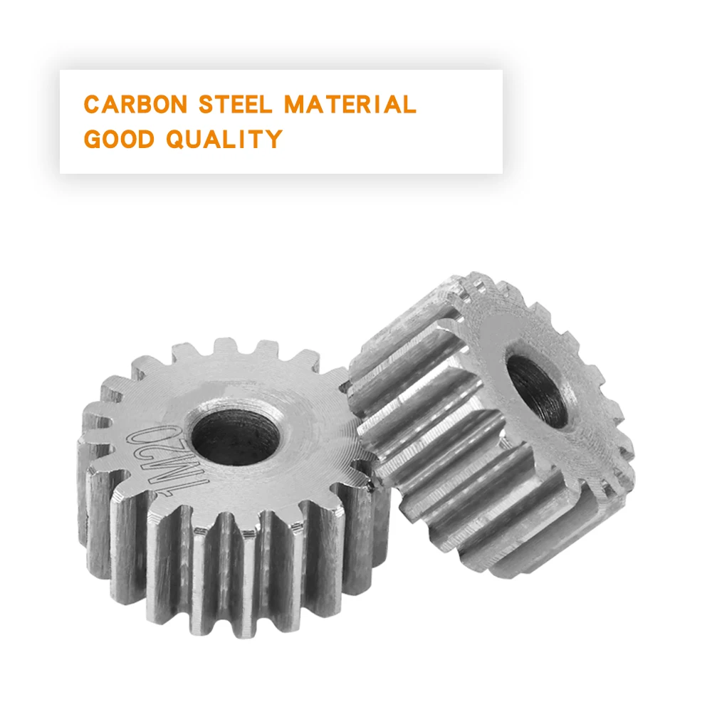 Electric Bike Gear Motor Gear Transmission Gear Electric Chain Saw Gear Cassette Deck Tape Gear 1 Piece Spur Gear 1M-12T/13T/14T/15T/16T/17T/18T/19T/20T SC45# Carbon Steel Material Cylindrical Gear Transmission Accessories