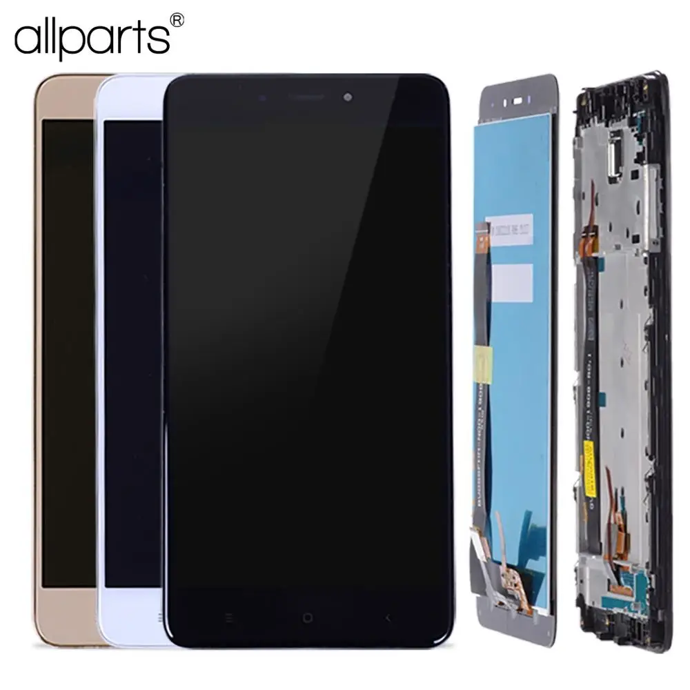 Продажа Дисплей для XIAOMI Redmi Note 4 font b LCD b font в сборе с тачскрином на рамке Оригинал 5.5 черный белый золото