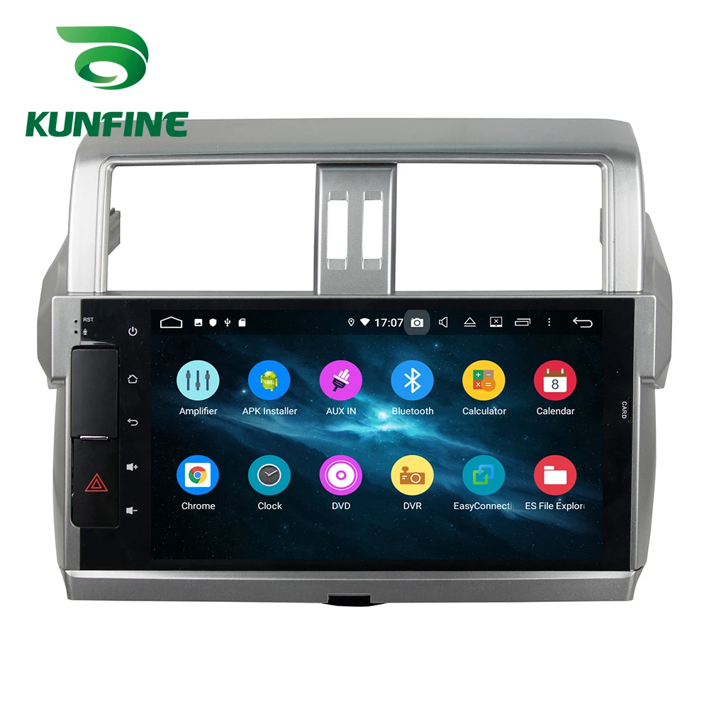 Android 9,0 Восьмиядерный 4 Гб ОЗУ 64 Гб ПЗУ автомобильный DVD GPS; Мультимедийный проигрыватель автомобиля стерео Deckless для TOYOTA PRADO- радио