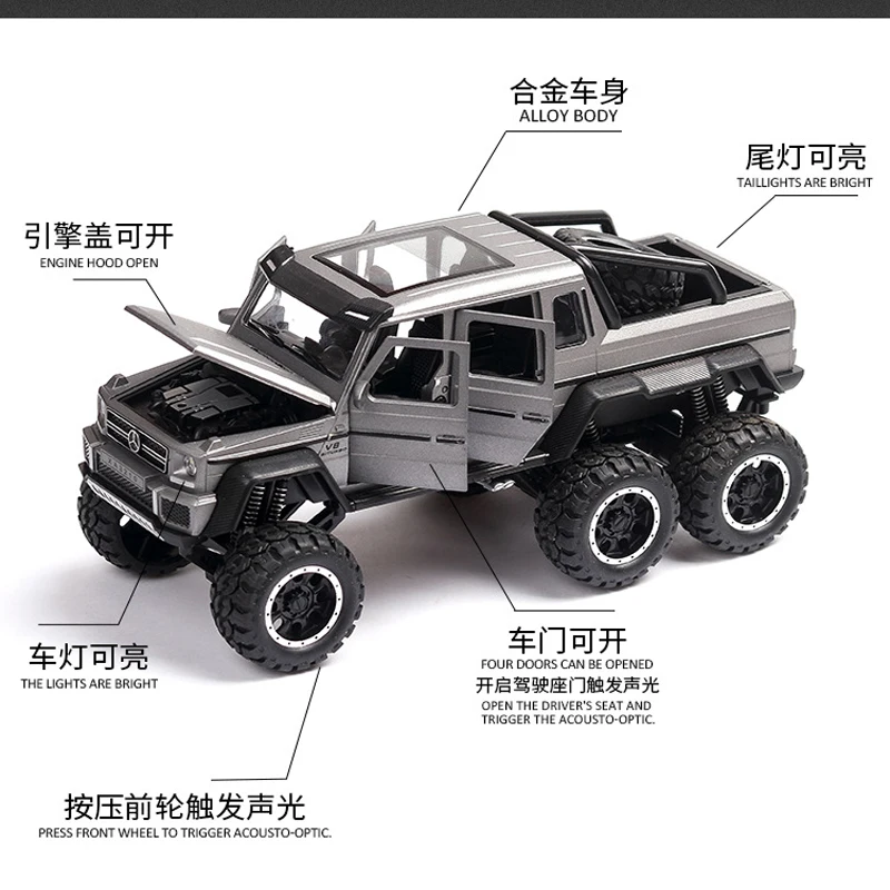 

1:32 Toy Car G63 F150 JEEP Metal Toy Alloy Car Diecasts Toy Vehicles Car Model With light Sound Car Toys For Children Gifts