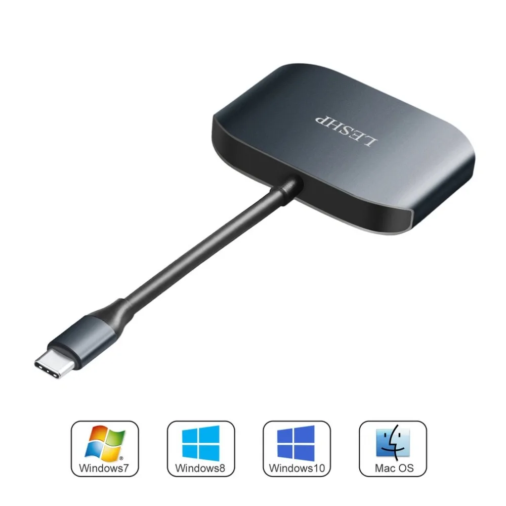 Тип C USB-C к Gigabit Ethernet и USB 3,0 преобразователь концентратора кабель адаптер RJ45 10/100/1000 Мбит/с LAN сетевой порт type-C устройство