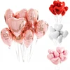 5pcs 18inch Rose Gold Love Heart Foil Balloons Helium Balloon Wedding Ballons Birthday Party Decorations Kids Adult Party Baloon ► Photo 1/6