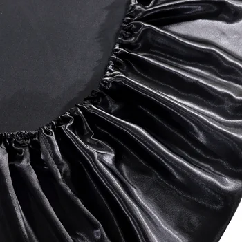 

Cross Border America Size Solid Color Silky Comfortable Textile Faux Silk Fitted Bed Sheet Fitted Sheet Large Amount Preferentia