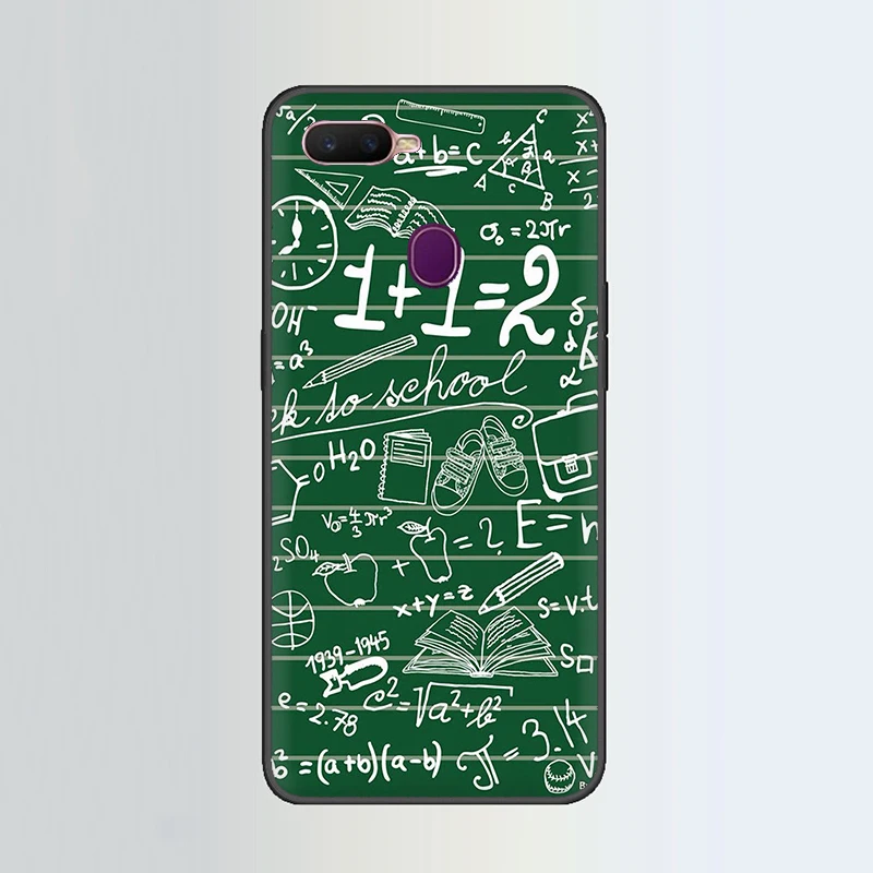 Физическая формула E = mc2 Мягкий силиконовый чехол для телефона OPPO A1K A5 A9 K5 Reno Z 2 10X Ace 2Z 2F Realme 2 A5 3 5 pro Q X LiteXT X2 - Цвет: B8