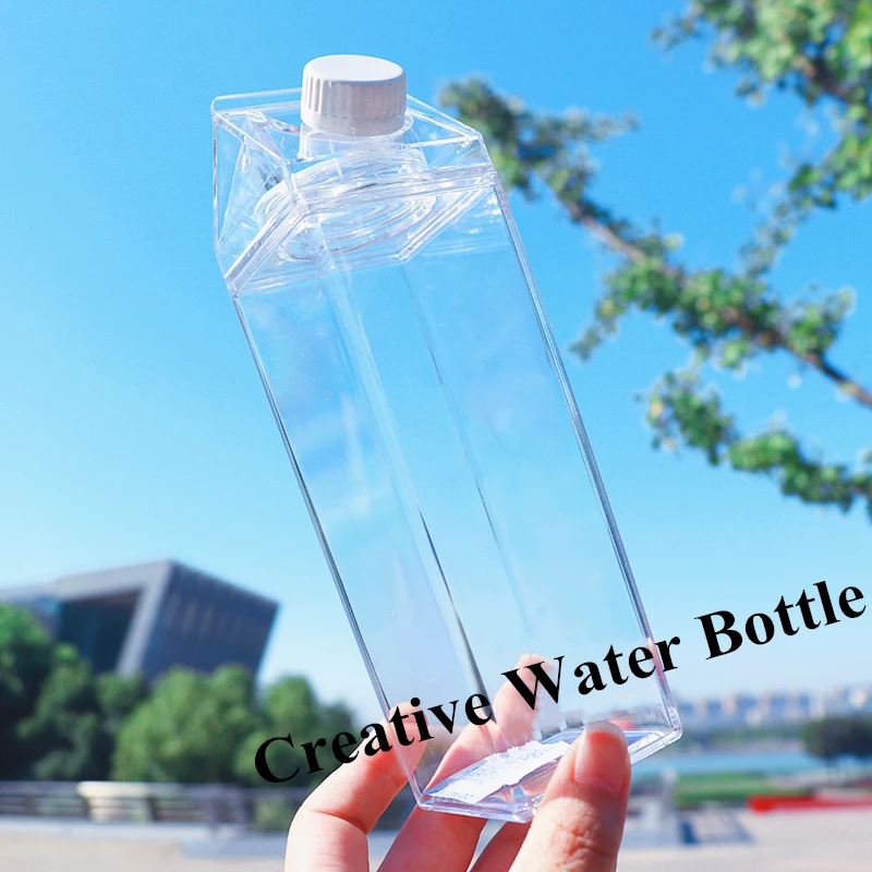 

500ml Leakproof Creative Transparent Milk Water Bottle Drinkware Outdoor Climbing Tour Camping Water Bottles Kitchen Accessories