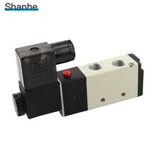 4V210-08 DC12V DC24V AC220V AC110V 1/" 5 способ 2 Позиции Airtac Электрический электромагнитный клапан 4V 4V200 серия регулирующий клапан