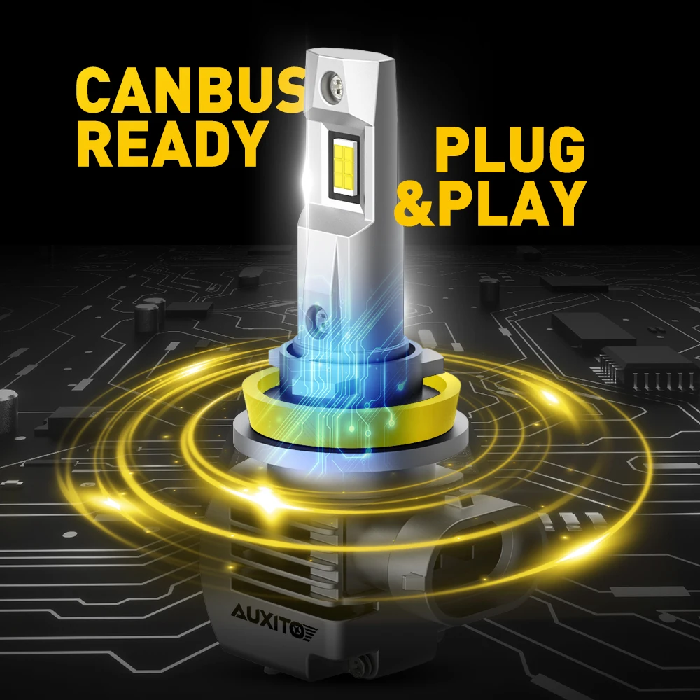 LED Car Headlight Bulb 2Pcs 20000Lm 100W H7 H9 H8 H11 H4 Canbus Error Free Hi/Lo Beam 9007 H16JP 9012 HIR2 6000K