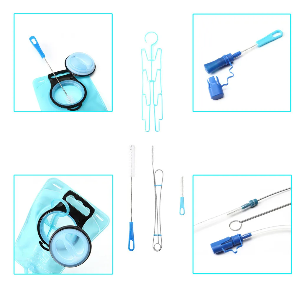 

A Set Clening Tool Hydration Bladder Tube Brush Cleaning Kit for Universal Bladders 4 in 1 Cleaner 25