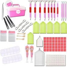 15/20 pçs diy 5d diamante pintura ferramentas bandeja de armazenamento conjunto ponto broca caneta diamante bordado acessórios pintura diamante conjunto