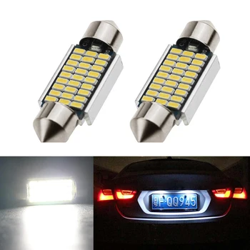 

2x CANbus LED 36mm C5W Lamp Bulb Registration Number Plate License Light For Renault Megane 2