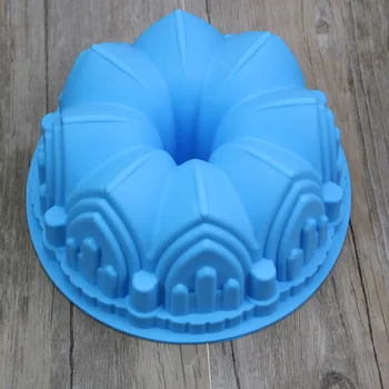 

Cake Silicone Mold Crown Castle Shape Mousse Cake Bakeware DIY Toast Bread Baking Tool Chocolate Mold Jelly Pudding Mold
