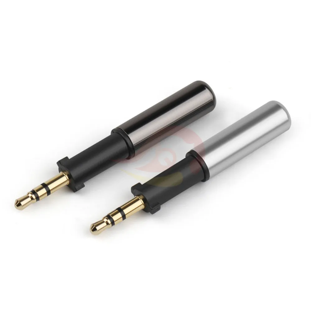 For K450 Q460 K480 Headset DIY Headphone Jack 2 5mm 3 Poles Stereo Audio Connectors Gold Plated 2 5 Extension Plug Adapter