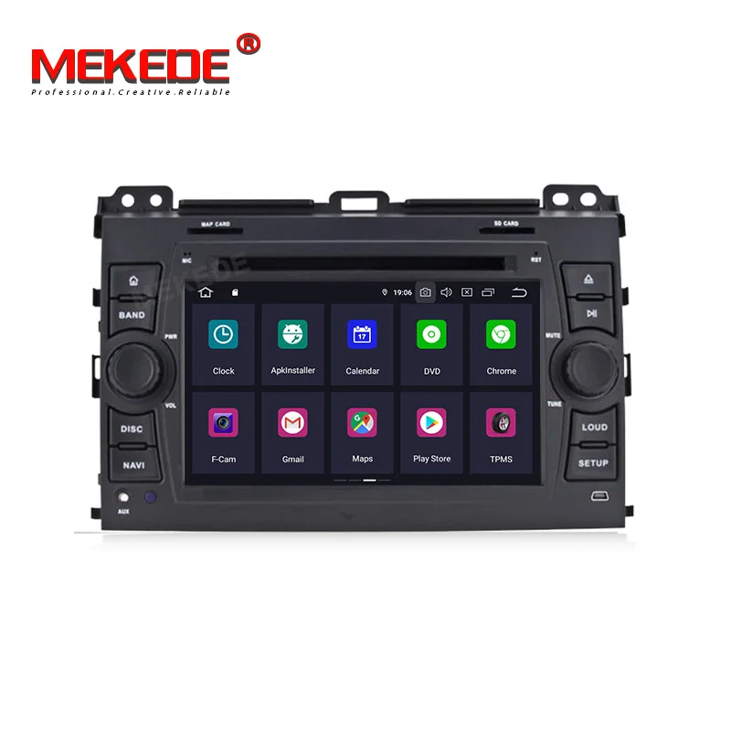 Perfect MEKEDE Android9.0 4G RAM 64G ROM RDS Car Multimedia player for toyot prado 120 2003-2009 Car GPS navigator radio wifi Casstee 2