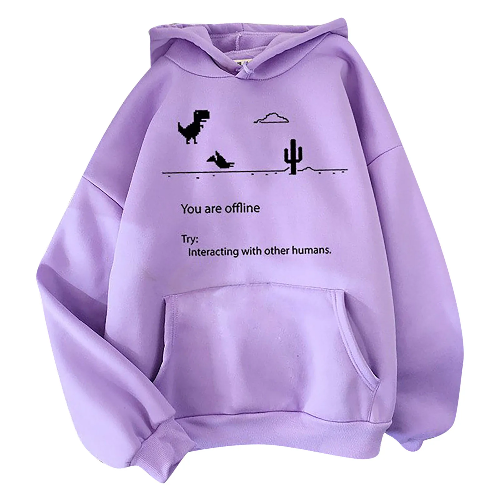 Print Hoodie Women Long Sleeve Sweatshirts Pullover Autumn Hooded American vintage Female Thicken Hip Hop Hoodies Moletom 1