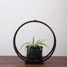 Креативный бамбук, растение вазы винтажный цветочный горшок полый деревянный каркас настольная украшение дома аксессуары бонсай Подарочные бутылки