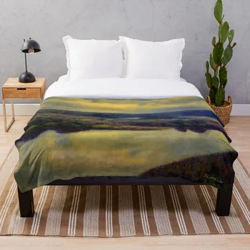 

Soft Blanket for Bed Sherpa Flannel Fleece Blanket Home Travel Sofa Soft Throw Blanket September Sunrise