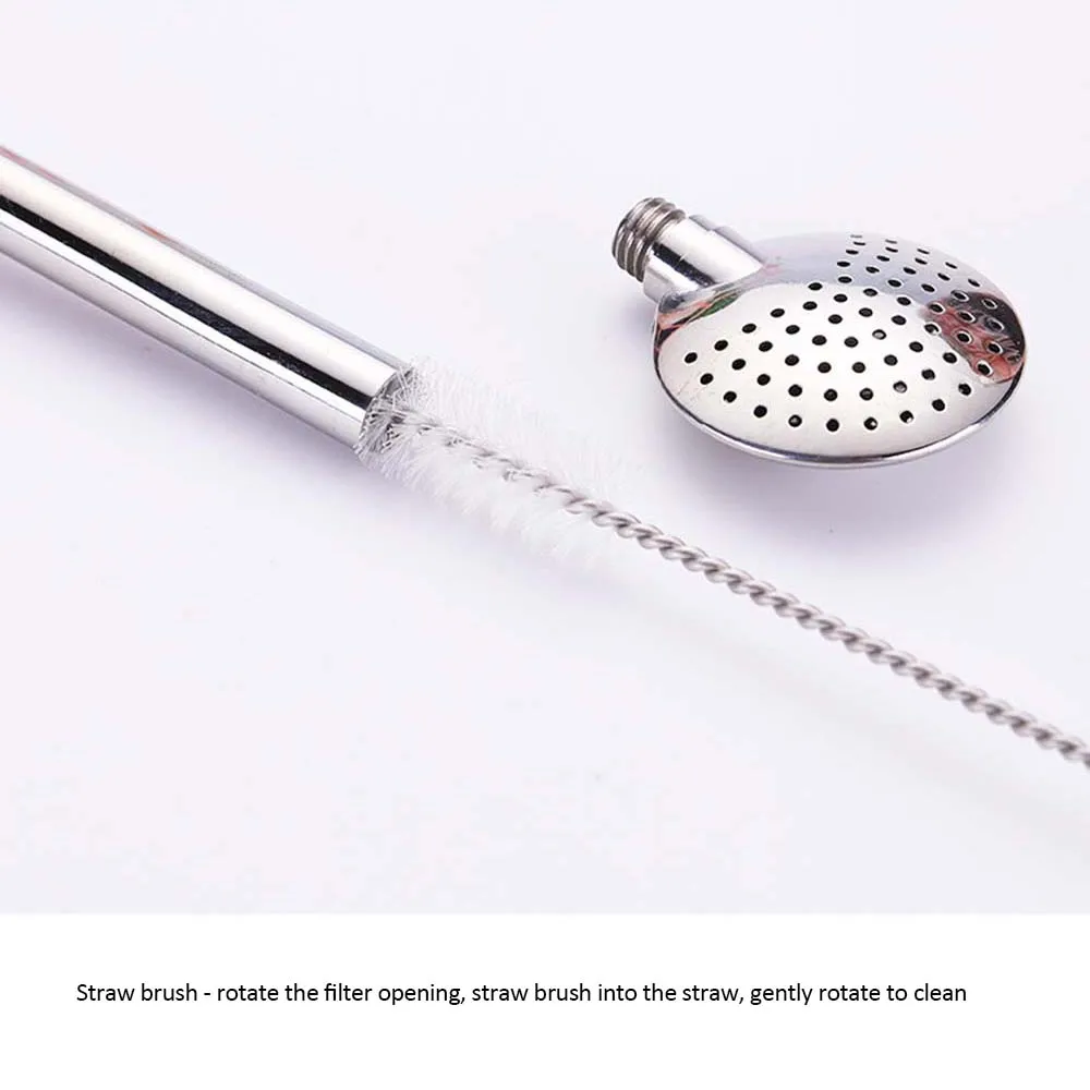 Питьевая соломенная ложка из нержавеющей стали 3 в 1 фильтр для чая Yerba Mate Straws Bombilla