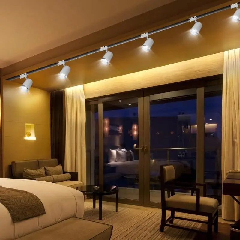 

2pcs COB Spot Lights Nordic Aluminum Rail Track Ceiling Lamps Natural Light Efficient Heat Dissipation Durable Precision