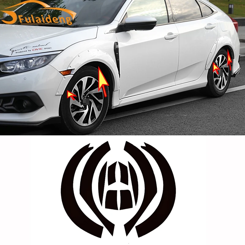 10 шт. для Honda Civic- колесо для бровей крыло заклепки Стиль внедорожный чехол для колеса аксессуары для стайлинга автомобиля