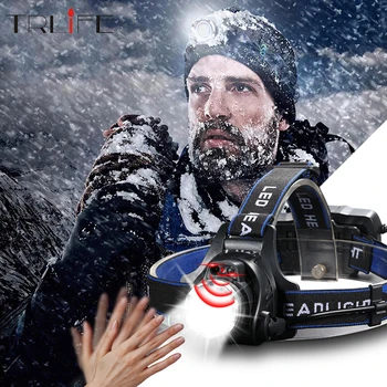 

TRLIFE LED Headlamp Real 800lumens T6/L2/V6 3 Modes Zoomable Waterproof Powerful camping light Powered by 2x18650 batteries