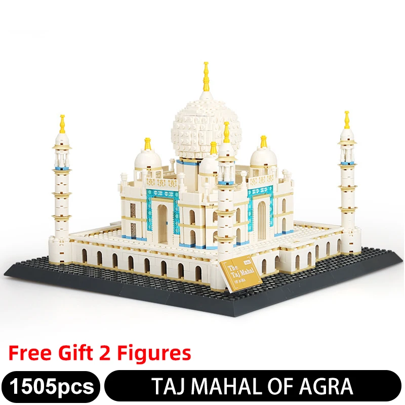 

5211 1505PCS World Famous Classic Architecture Building Blocks Taj Mahal,Agra of India 3D Model Bricks Sets Children Toy Gifts