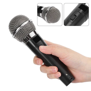 

Professional Condenser Wired Handheld Microphone Unidirectional Wired Microphone Handheld Dynamic Moving Coil Mic for DVD/KTV