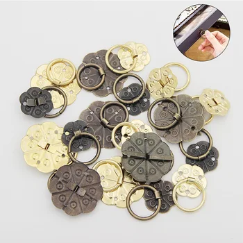 

Xipeiyi 10pcs Antique Bronze Round Ring Drawer Kitchen Small Jewelry Box Pulls Cabinet Door Mini Knobs And Handles Furniture
