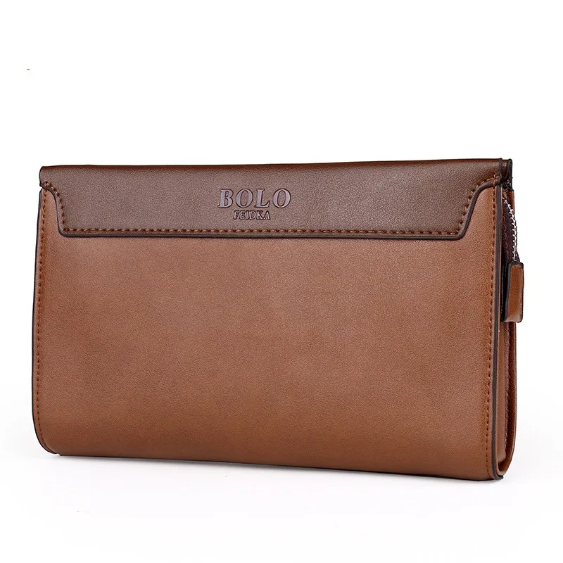 

2019 New Style MEN'S Handbag Genuine Leather Business Clutch Bag Large Capacity Full-grain Leather Soft Leather Men's Bag Clutch