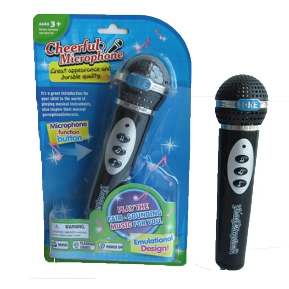 Дети девочки микрофоны для мальчиков игрушечный микрофон для караоке Поющие дети смешные музыкальные игрушки подарки
