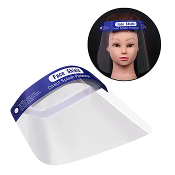 

Face Sheild Plastic For Kids & Adults Safety Guard Protector Reusable Protection Visor Cover Elastic Band Can Adjust