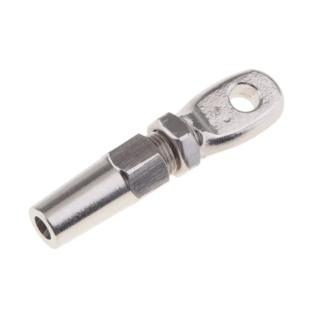 316 Marine Grade Stainless Steel Swageless Eye Terminal For 2.5mm Wire Rope 