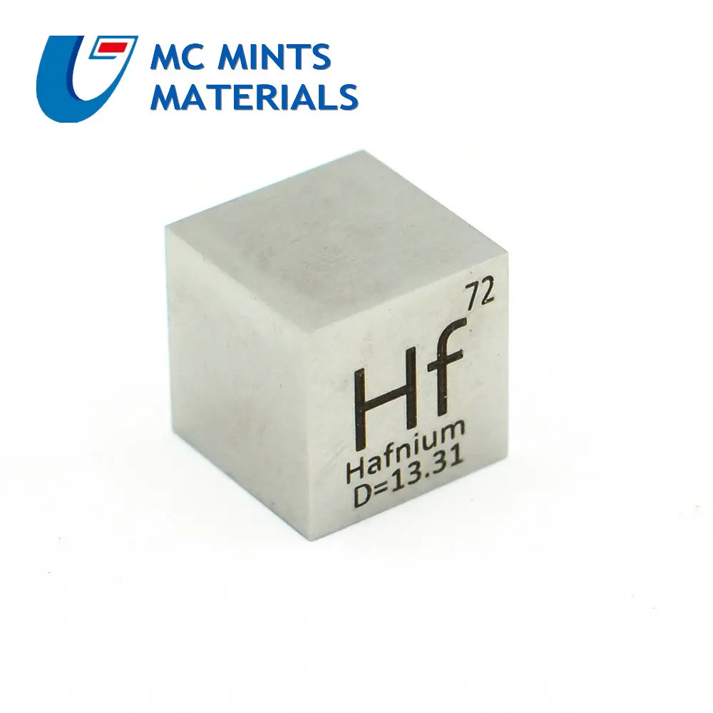 Полированный куб Hafnium для коллекции элементов хобби научный эксперимент 10x10x10 мм кв куб исследования и разработки