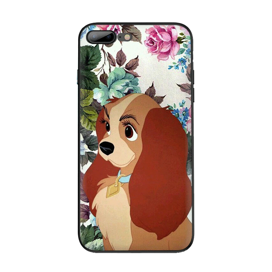 Чехол для мобильного телефона из ТПУ для iPhone 11 Pro X XR XS Max iPhone 7 8 6 6s Plus SE 5 5S чехол с рисунком собаки леди и бродяга
