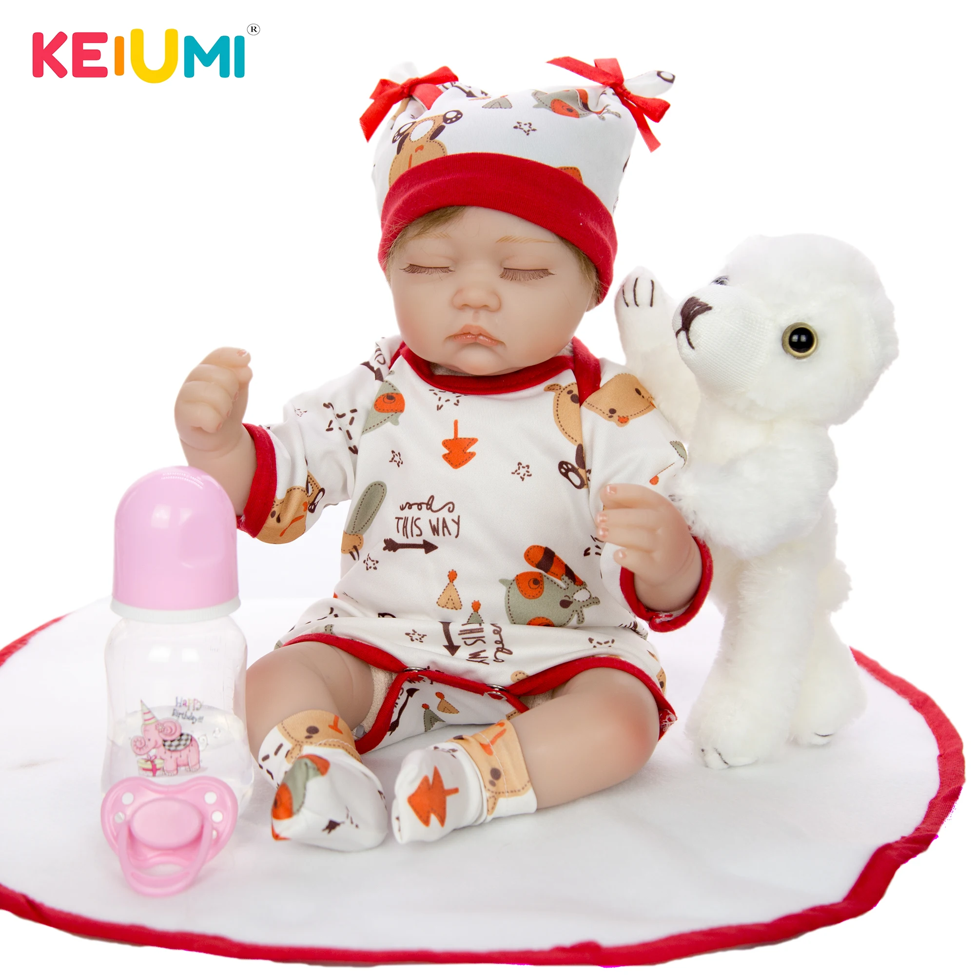 

Lifelike Reborn Babies Doll Cloth Body So Truly Like Sleeping Baby Reborn Boneca Menina Baby Doll Kid Birthday Gift Bedtime Play