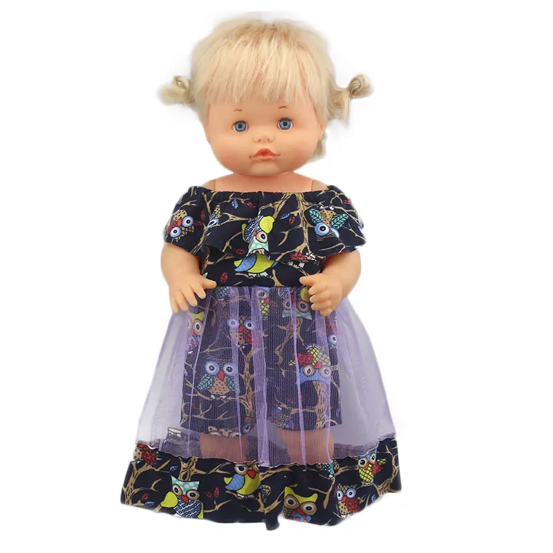 Новые стильные платья одежда подходит для кукол Nenuco Ropa y su Hermanita фиолетовая