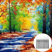 10 шт./компл. профессиональная работа с мелкими деталями картина миниатюрная щетка для Hool линия акрил акварель масло рисунок товары для рукоделия 11UB