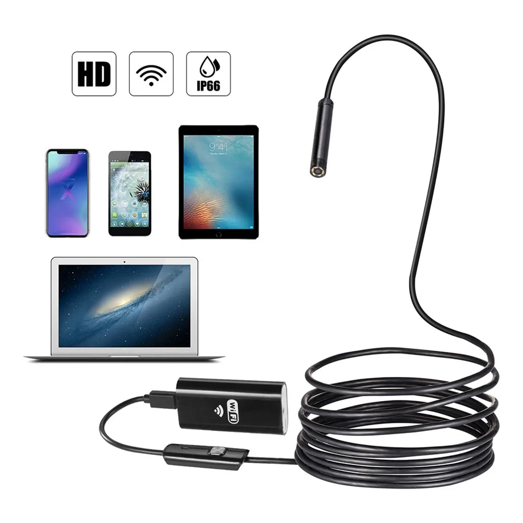 Новейшая USB камера для осмотра змеи 2,0 МП IP68 водонепроницаемый USB микро эндоскоп с 6 светодиодный для samsung huawei Xiaomi PC