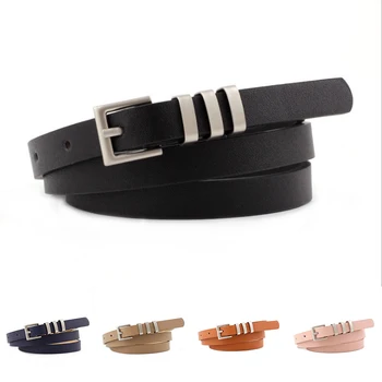 

Women Pin Buckle Belt Solid Colors Simple Girls Belts Fashion Jeans Belt