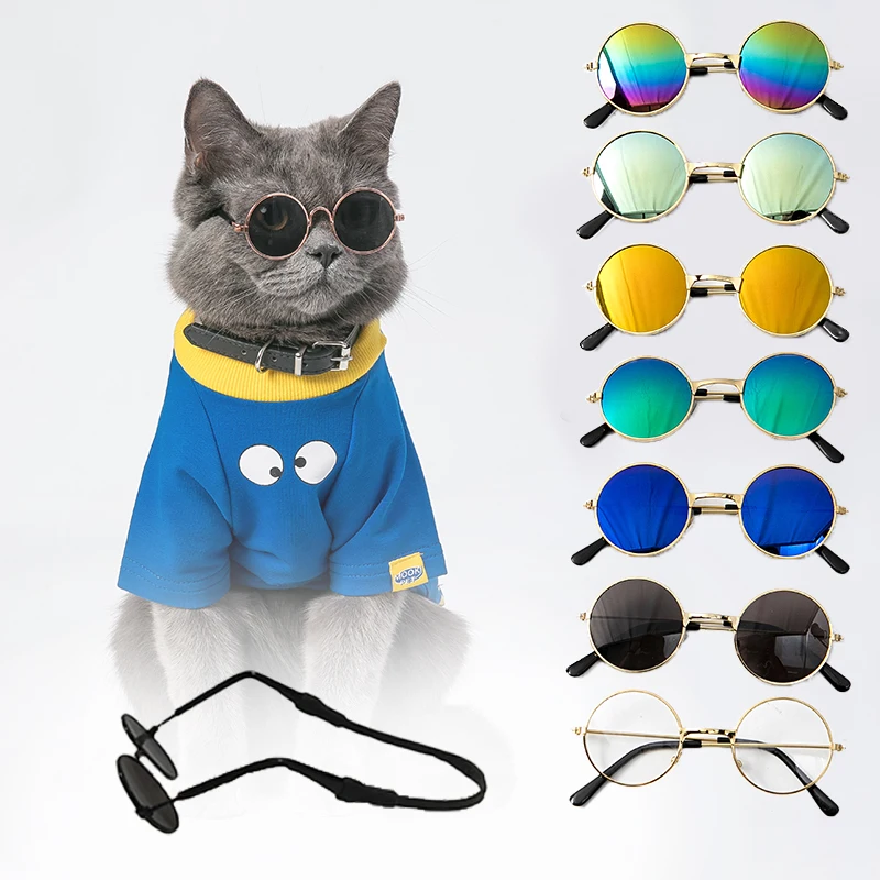 Gafas para una productos para mascotas de gato productos para animales perro accesorios Cool divertido el gatito lentes de sol apoyos de la foto de gafas de sol