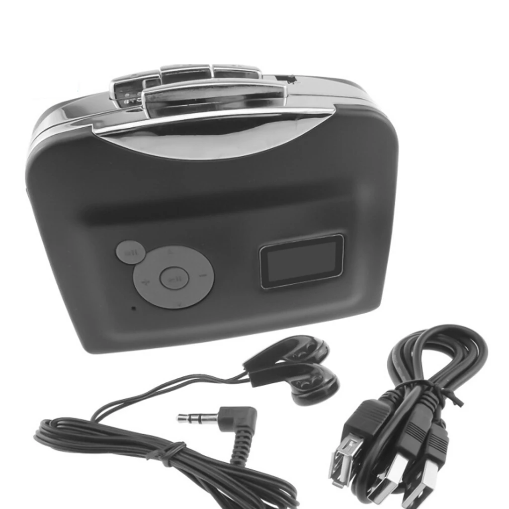 Портативная Кассетная лента для MP3 через USB диск USB флэш-накопитель MP3 конвертер адаптер