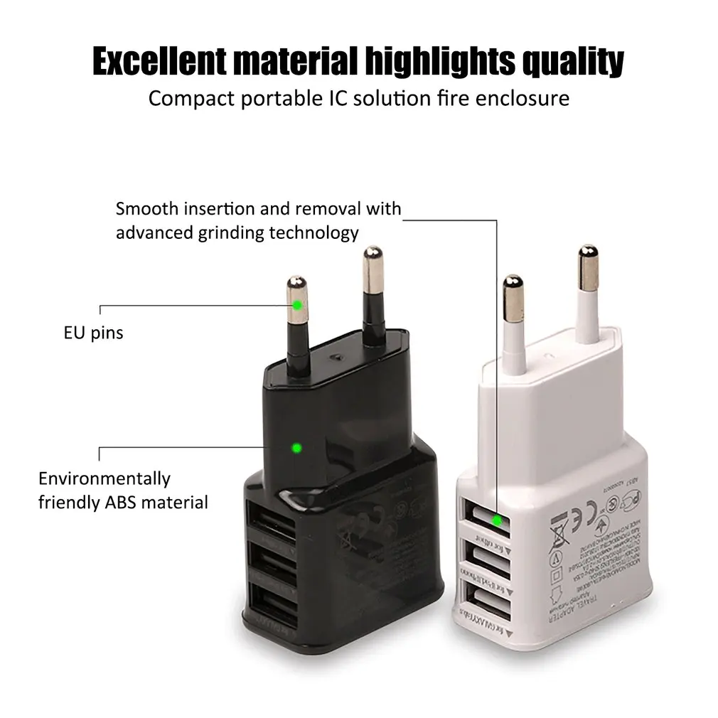 Двойной USB зарядное устройство 2a Быстрая зарядка Путешествия ЕС вилка адаптер портативное настенное зарядное устройство мобильного телефона кабель для iphone samsung xiaomi
