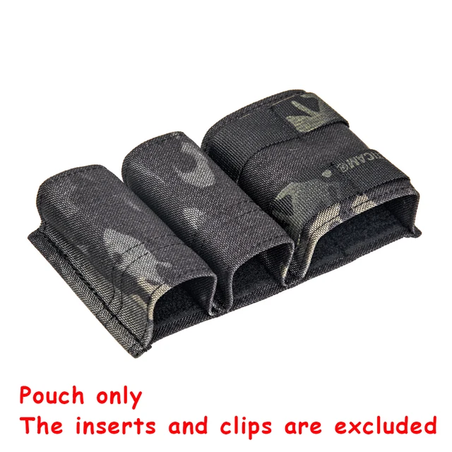 Tactical MOLLE 5.56 1+2 Side 9mm Magazine Pouch Kydex Wedge Insert KYWI Malice Strap Clip For TMC Belt Hunting Airsoft Paintball Pouch MCBK