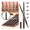 Hot Sale Eyebrow pencil Double Headed Rotary Automatic Waterproof Eyebrow Pen 1 Pcs 5 Colors tattoo dyeing tint pen Liner TSLM1 ► Photo 3/6