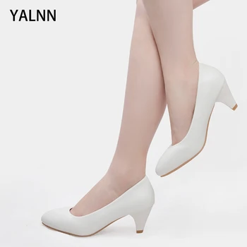 

Yalnn Dress Black White Leisure Concise Spring/autumn Hot Sale Spring/Autumn Elegant Woman Shoes Block Heel Pumps Shoes Ladies