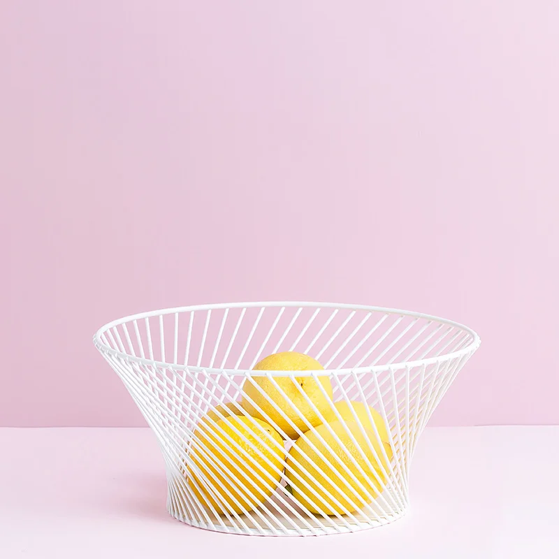 

Multi-Function Metal Storage Baskets Europe Style Creative Fruits/Breads/Snacks Baskets Brief Design Iron Sundries Storage Box