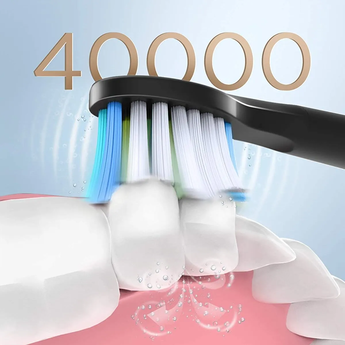 Fairywill Sonic Electric ToothbrushUSB Charge Rechargeable E11 Waterproof  Electric Toothbrush 8 Brush Replacement Heads Adult 2