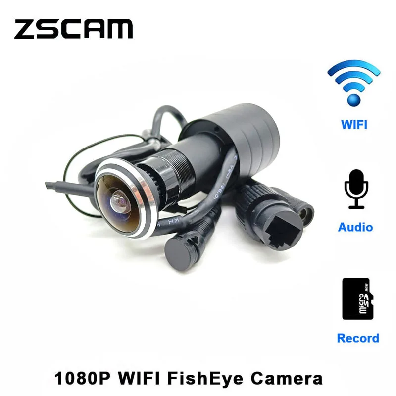 

XMEye Peephole Wi-Fi Mini Door Eye IP RTSP Camera TF Card Audio Home Security 1080P Fisheye Lens P2P Onvif Motion Detection Cam