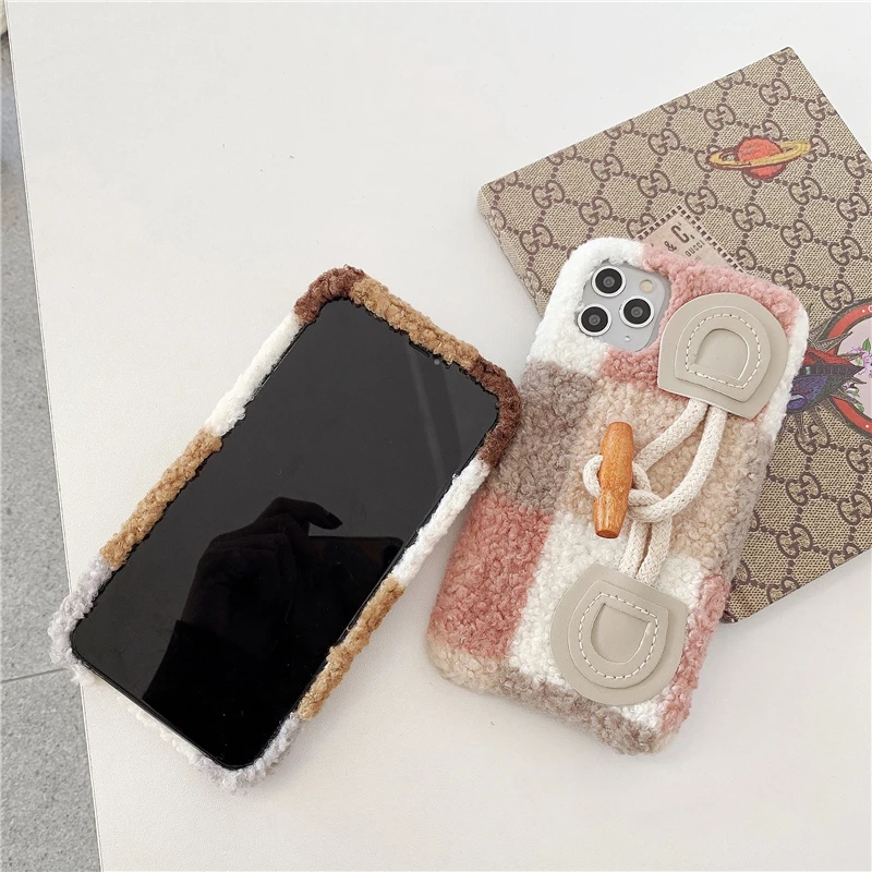 GlamPhone чехол, плюшевый рожок, чехол для телефона, для iPhone11Pro/Max X XS Max XR, мягкий силиконовый чехол для iPhone11 7 8 6 6s Plus, чехол