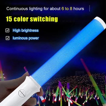

15 Patterns Glow Sticks Concert Support Stick for Night Party Decor Glowing 3W Supplies Light VJ-Drop